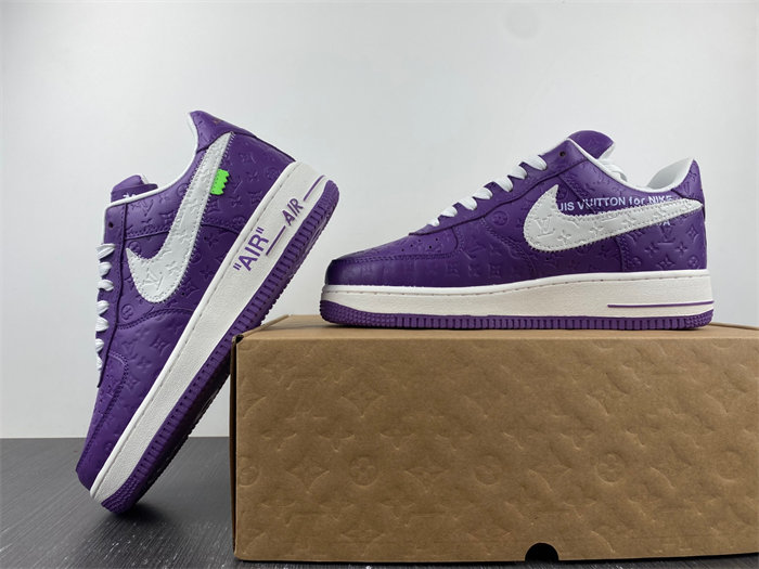 Luis Vitton Nike Air Force 1 Low By Purple White